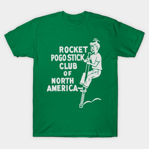 Rocket Pogo Stick Of North America  / Vintage Design T-Shirt by DankFutura